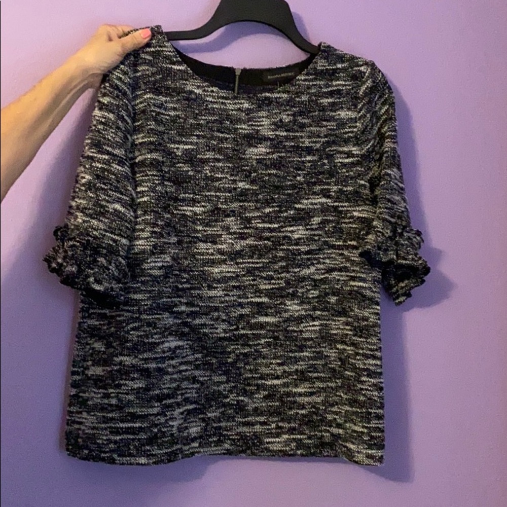 Banana Republic Boucle Ruffle Sweater